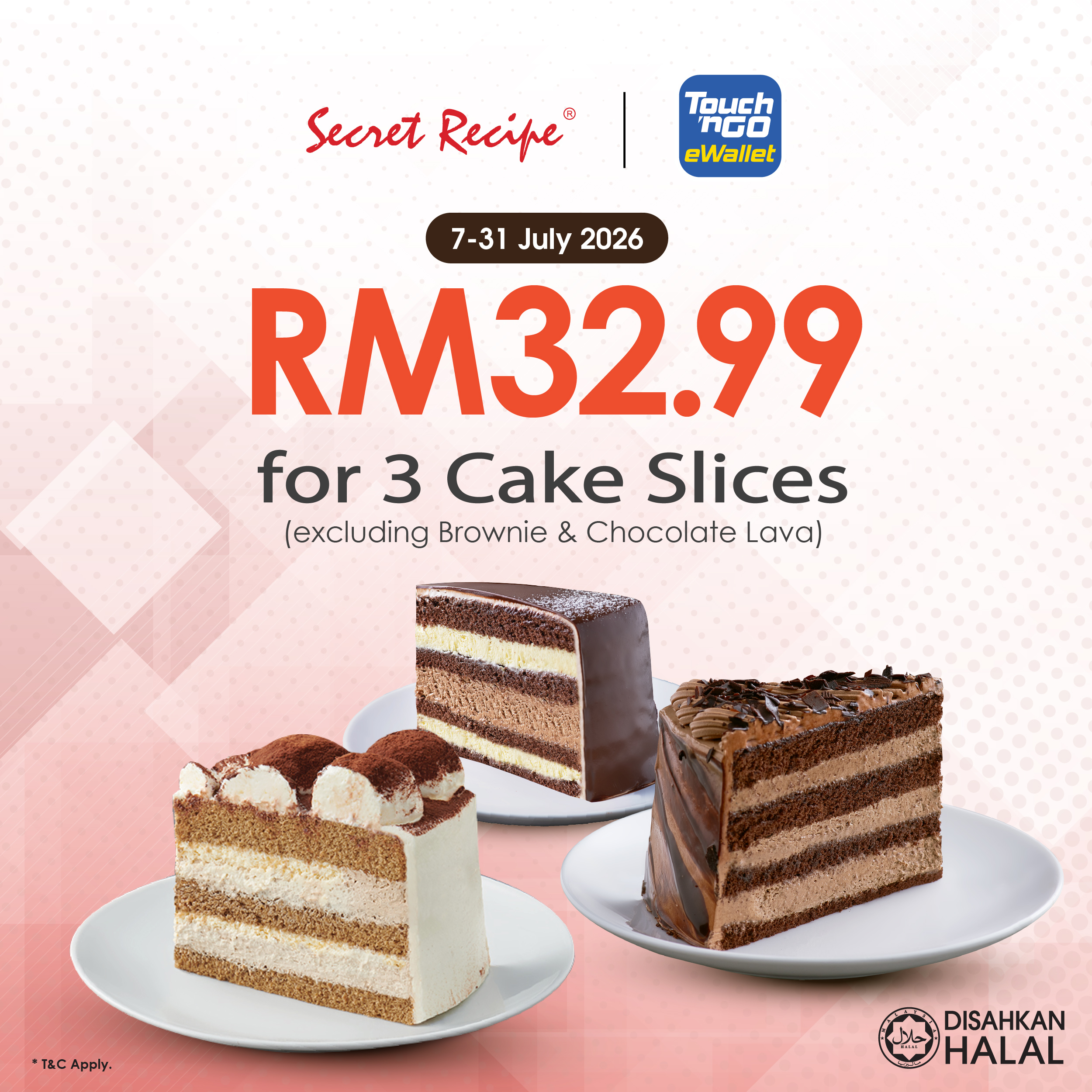 RM32.99 for 3 Cake Slices